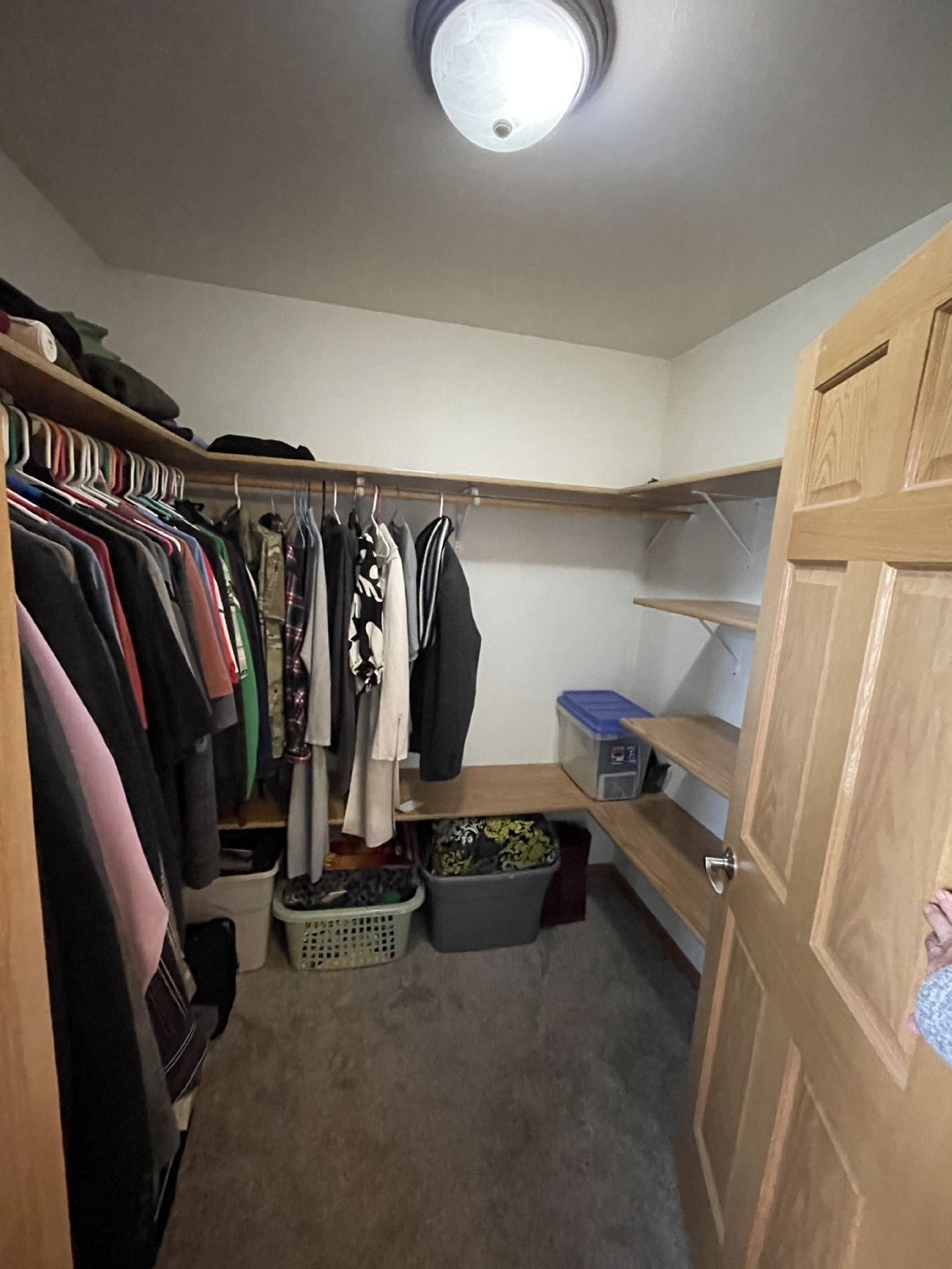 Master walk in closet